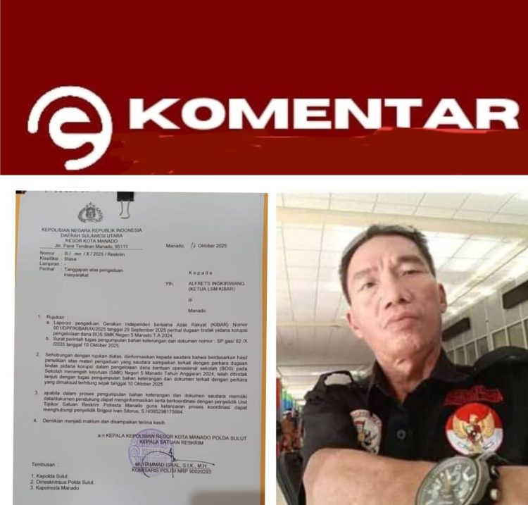Polres Manado Tindaklanjuti Dugaan korupsi Dana Bos SMK Negeri Manado