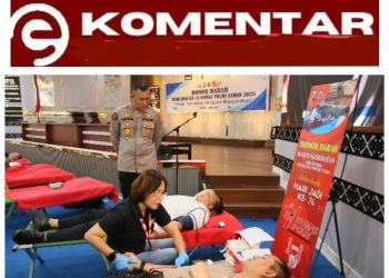 Bakti Kesehatan Donor Darah Hari Jadi ke-74 Humas Polri di Polda Sulut Terkumpul Sebanyak 152 Kantong 