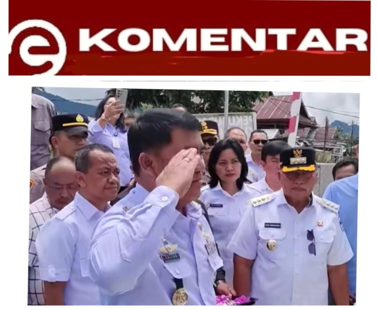 Gubernur Sulut Yulius Selvanus Tabur Bunga di Makam Kakek Buyut Presiden Prabowo di Langowan