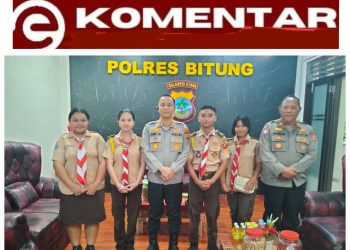 Humas Polres Bitung Kapolres Bitung Dukung Penuh Saka Bhayangkara di Perkemahan Nasional 2025 di Gorontalo