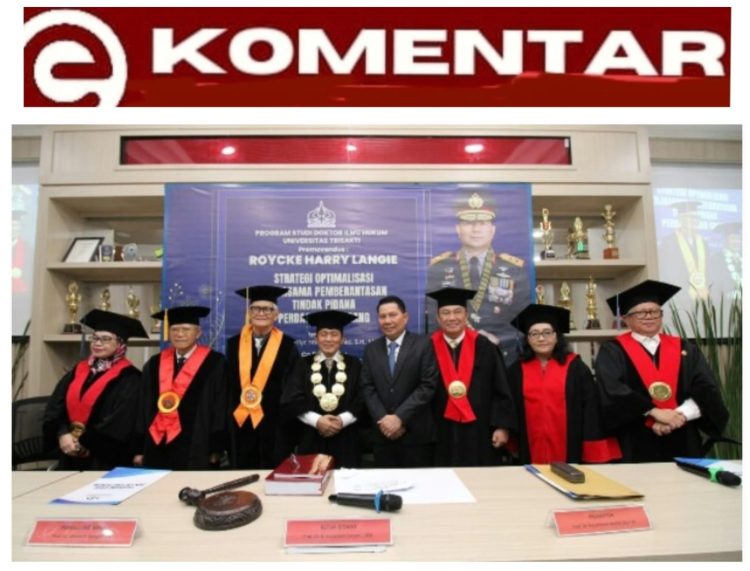 Kapolda Sulut Irjen Pol Roycke Harry Langie Resmi Sandang Gelar Doktor Ilmu Hukum dengan Predikat Culaude 