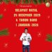 Iklan ucapan selamat natal dan Januari 2026