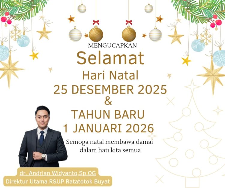 Iklan ucapan selamat natal dan tahun Baru 2026