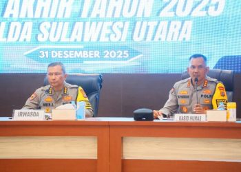 Polda Sulut Gelar Rilis Akhir Tahun, Sampaikan Pelaksanaan Tugas Selama Tahun 2025