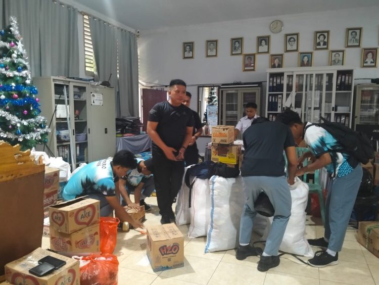 SMA Negeri 9 Manado Salurkan Bantuan Kemanusiaan untuk Korban Bencana di Kepulauan Sitaro