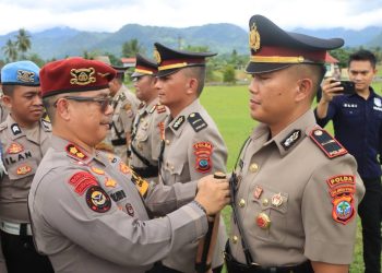 Kapolres Boltim Pimpin Sertijab Wakapolres dan Sejumlah Pejabat Utama