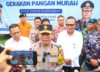 Polda Sulut dan Bulog Gelar Gerakan Pangan Murah Jelang Hari Raya Idul Fitri 1447 H