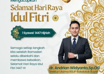 Iklan ucapan selamat hari idul Fitri 1 Syawal 1447 h