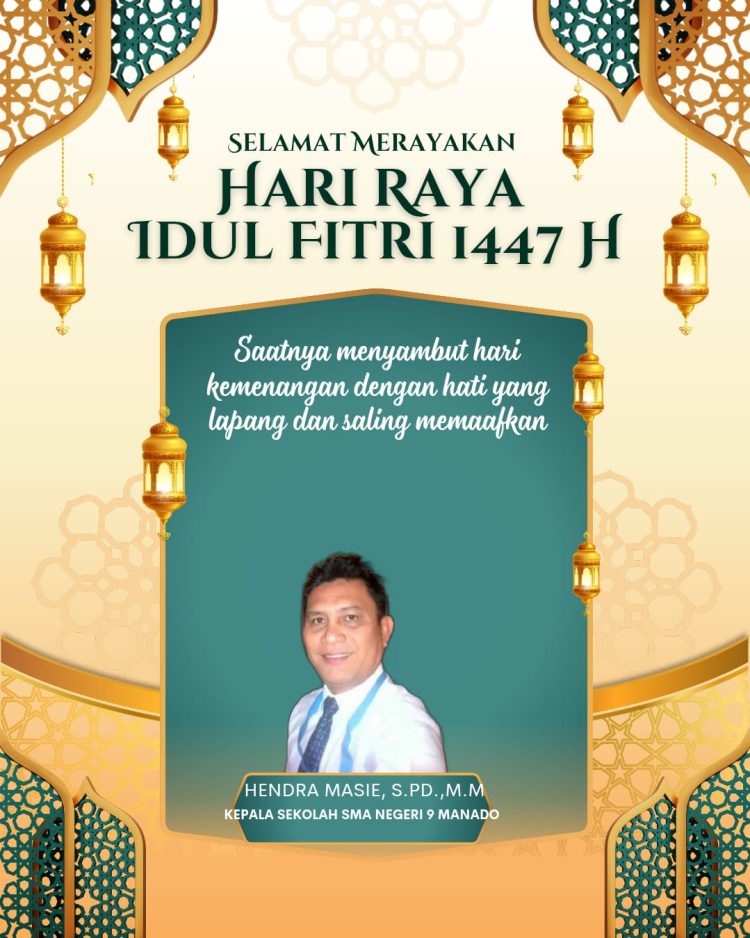 Iklan ucapan selamat hari raya idul Fitri 1 Syawal 1447