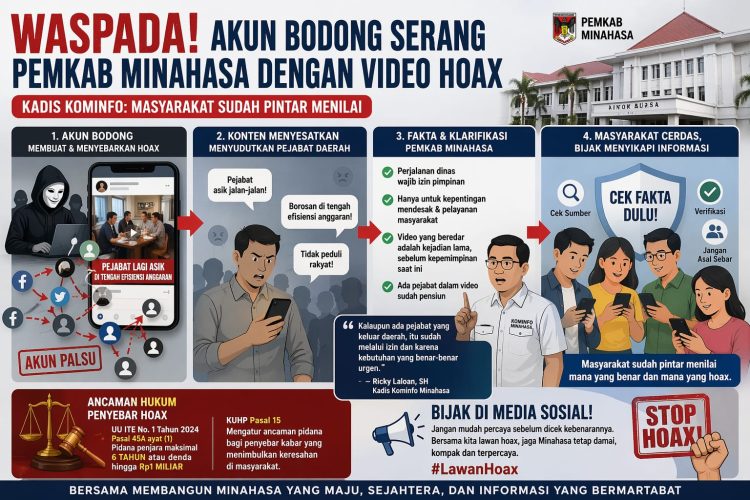Waspada Akun Bodong, Pemkab Minahasa Tegaskan Video Viral Hoaks