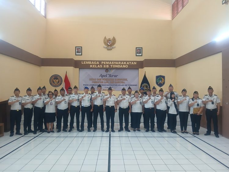 Komitmen Tanpa Kompromi, Lapas Tondano Ikrar Bersih dari HP Ilegal, Pungli, dan Narkoba