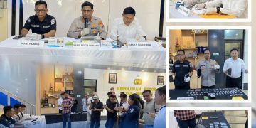 Polresta Manado menggelar press conference terkait keberhasilan pengungkapan kasus peredaran narkotika